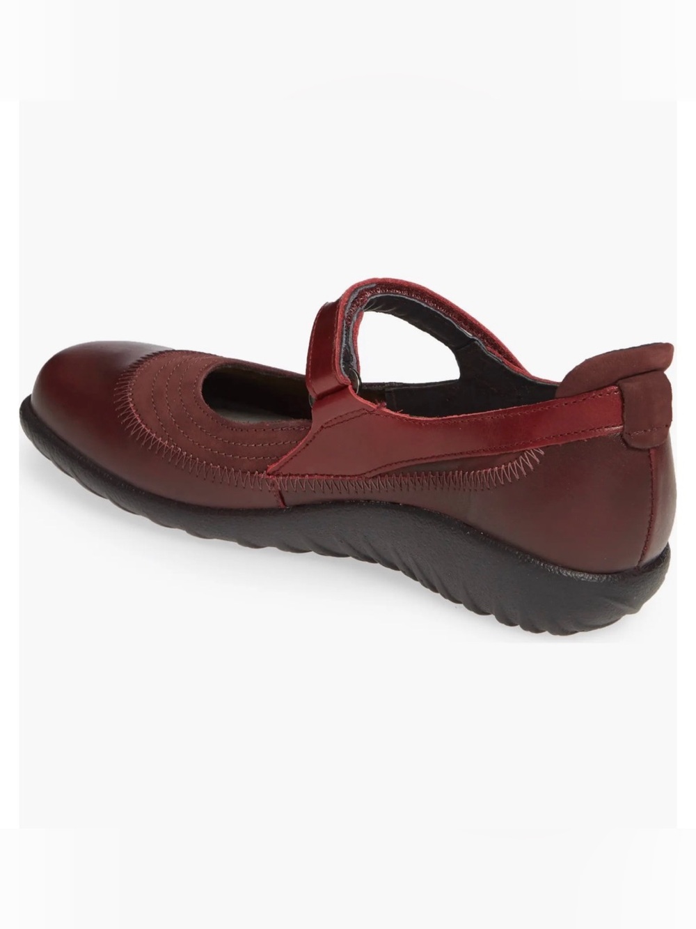 Noat Kire Mary Jane Flat (Women) Violet/ Bordeaux Leather US 8/ 39 EU - Picture 2 of 10